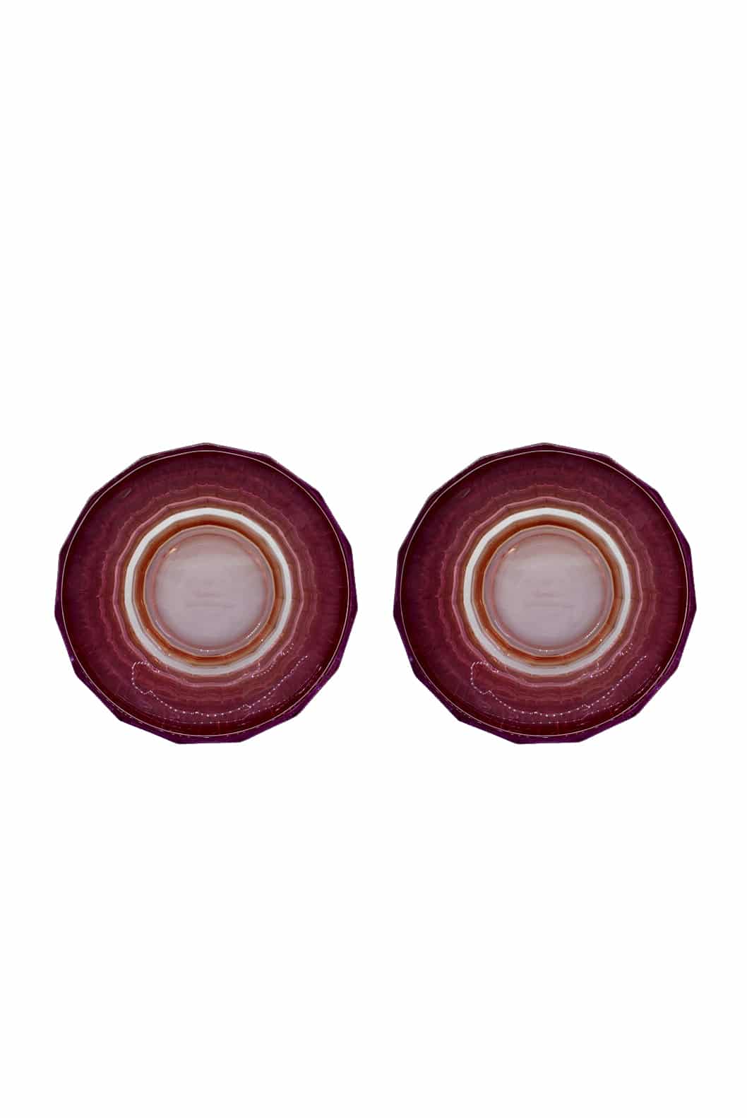 Luisa Beccaria Shade Red To Pink Set Di Due Bicchieri Grandi Duccio Con Base Acquista Ora