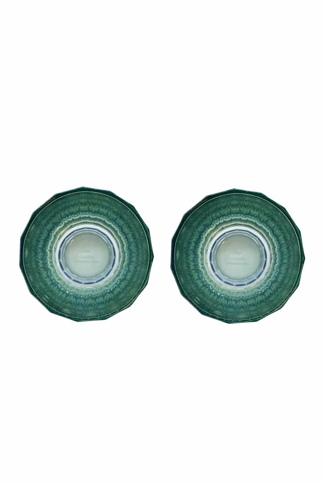 Luisa Beccaria Shade Blue To Green Set Di Due Bicchieri Grandi Duccio Con Base Fino Al -60%