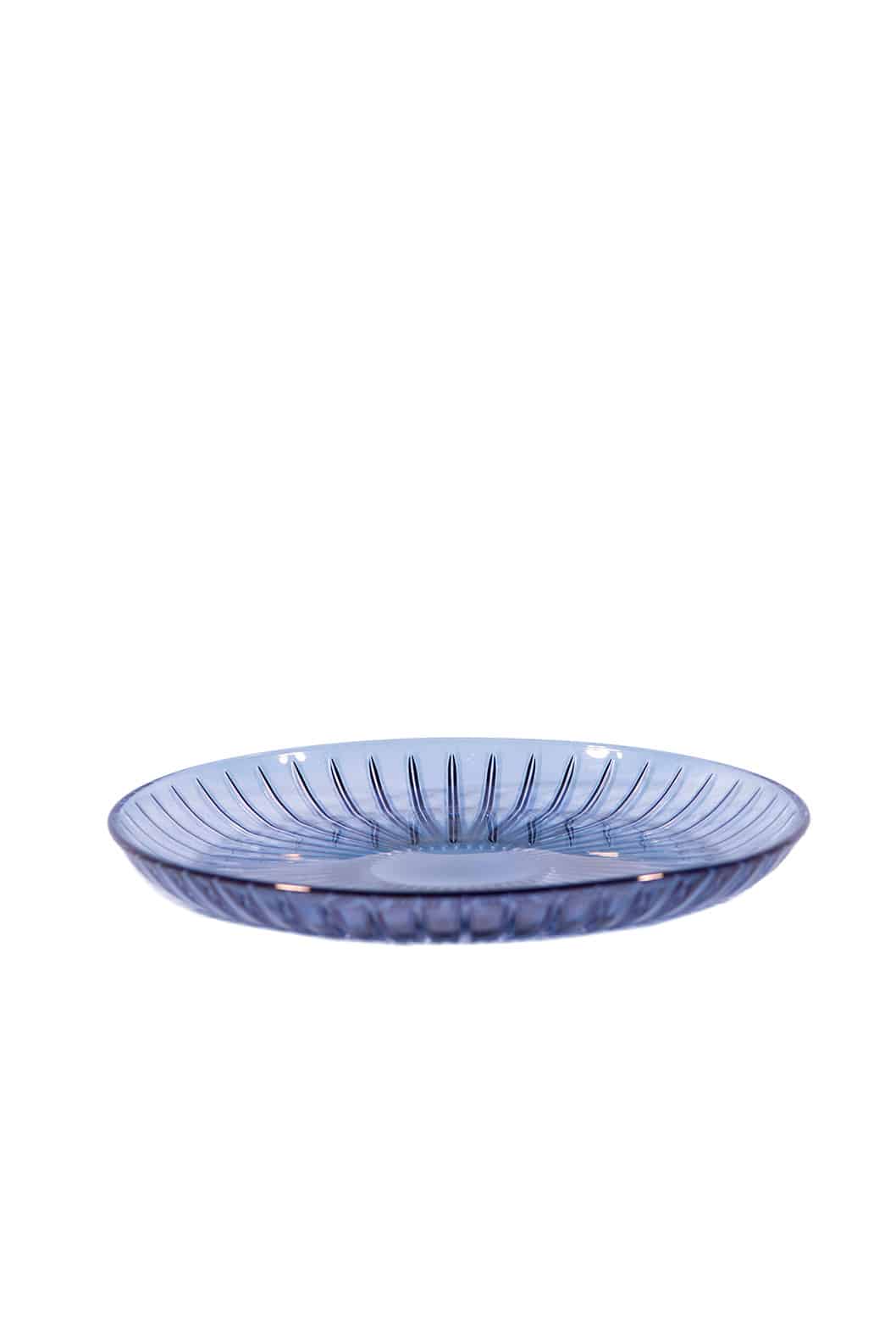 Luisa Beccaria Set Di Due Piatti Di Frutta Di Vetro Blu Convenienza