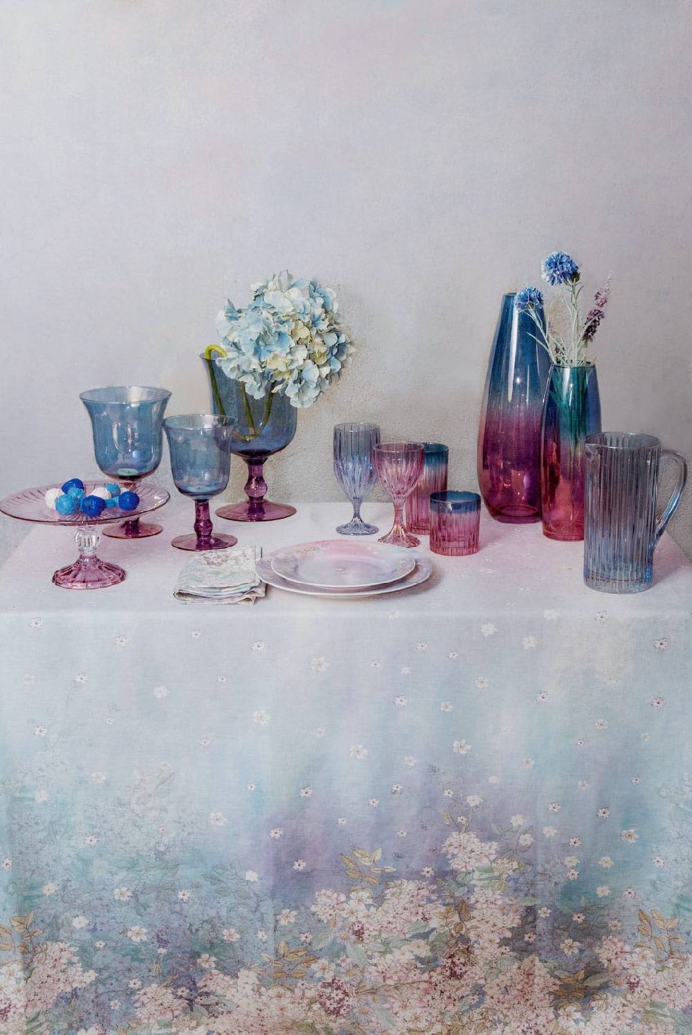 Luisa Beccaria Shade Purple To Blue Drop Vaso Outlet