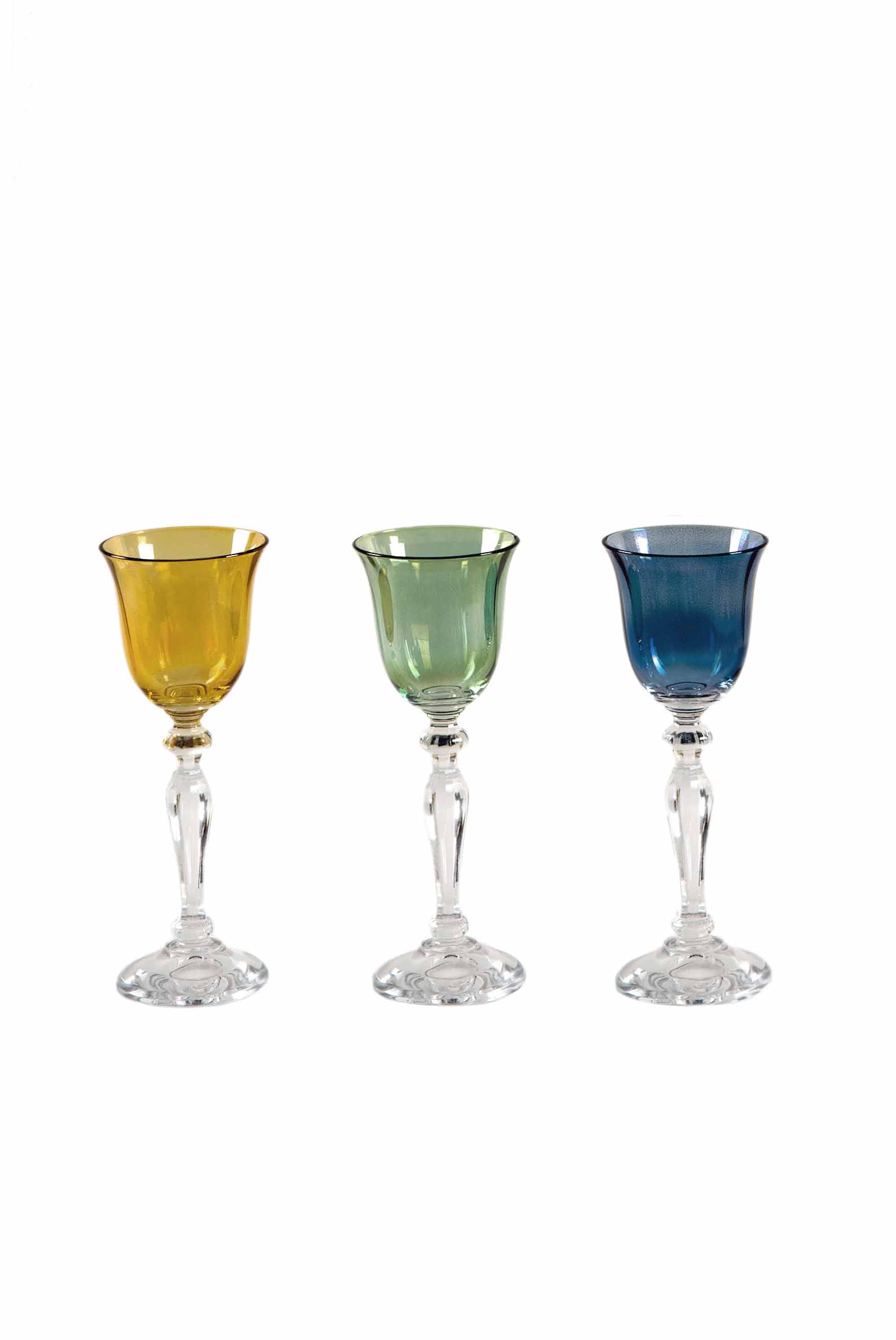 Luisa Beccaria Set Di Sei Colpi Blu, Giallo, Verde Vendite Flash