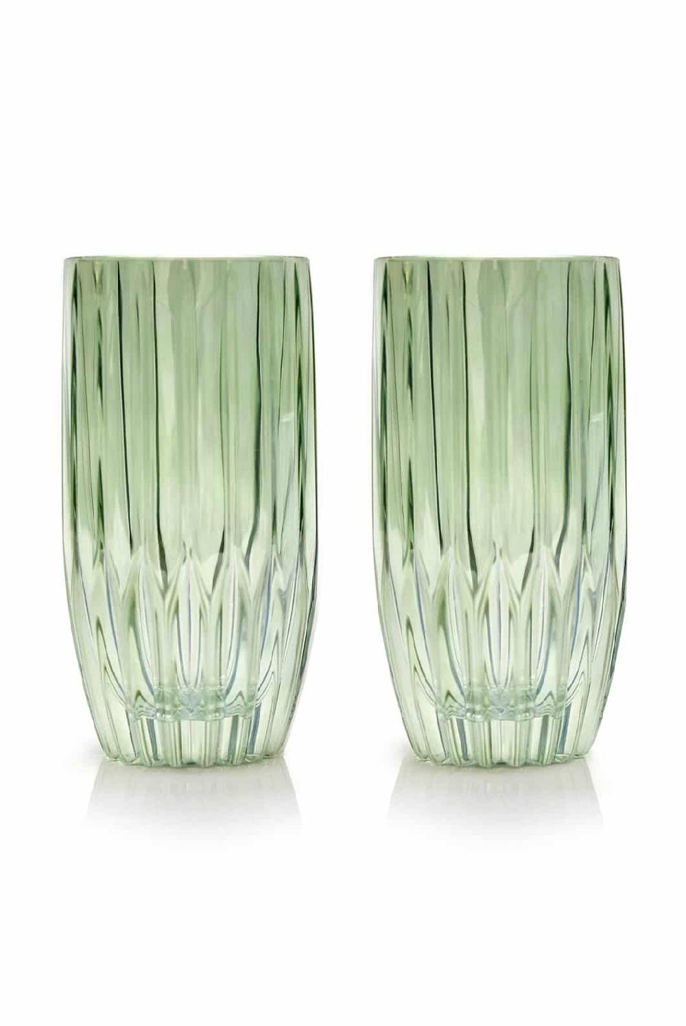 Luisa Beccaria Set Di Due Grandi Bicchieri Tumbler Verde 2025
