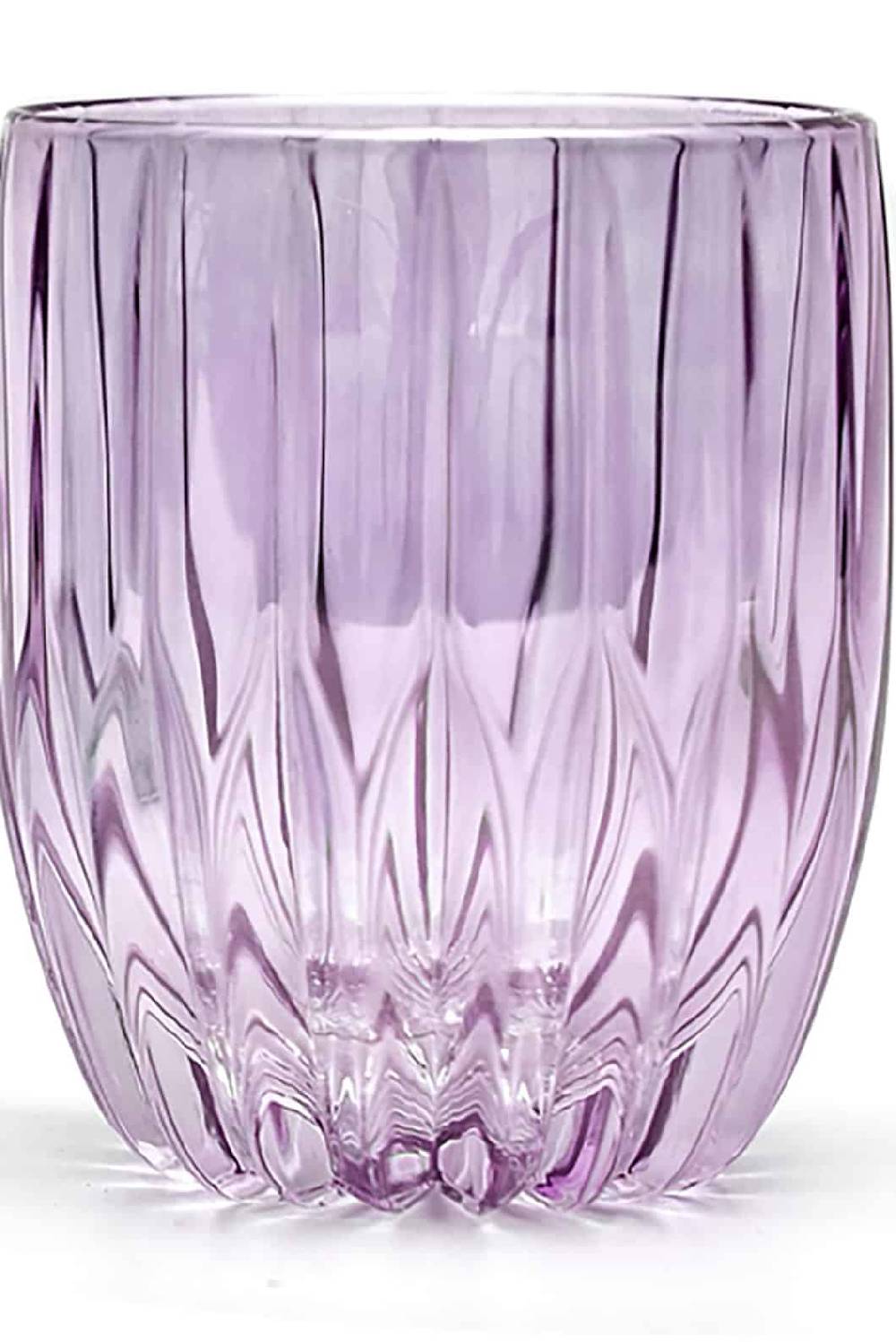 Luisa Beccaria Viola Set Di Due Piccoli Bicchieri Tumbler Nuovo