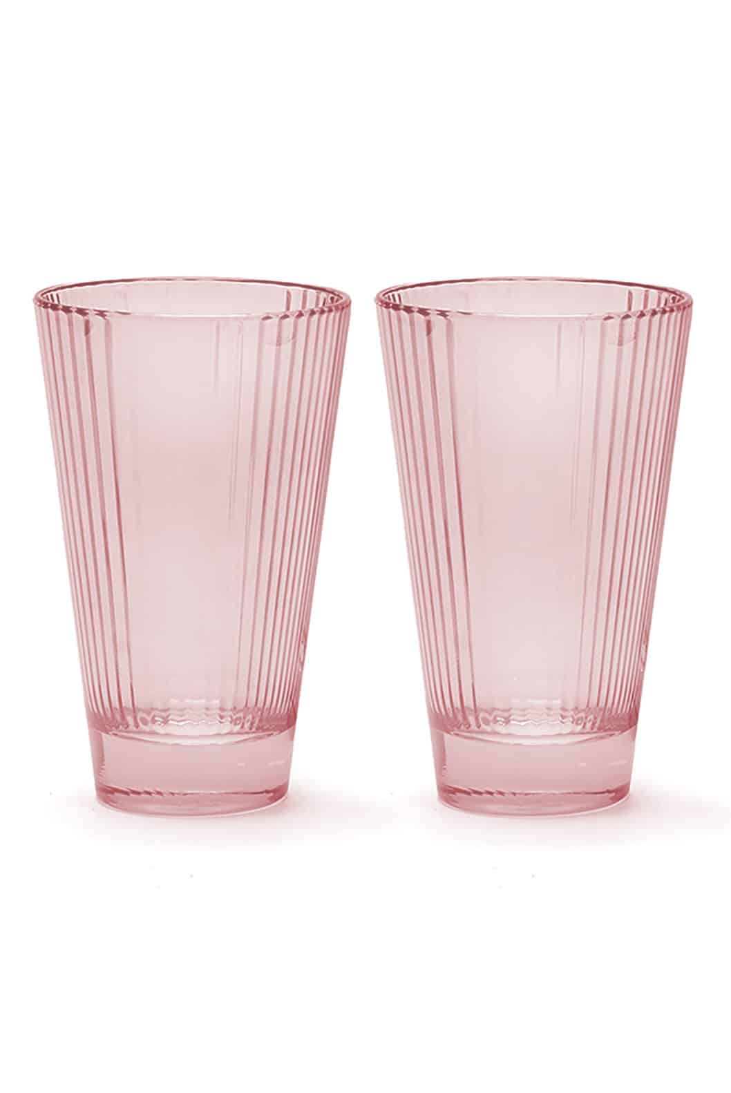 Luisa Beccaria Set Rosa Di Due Bicchieri D'acqua Iside Promozione