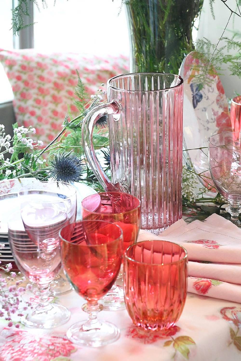 Luisa Beccaria Brocca Rigata Rosa Prestige in Vetro Negozi Online