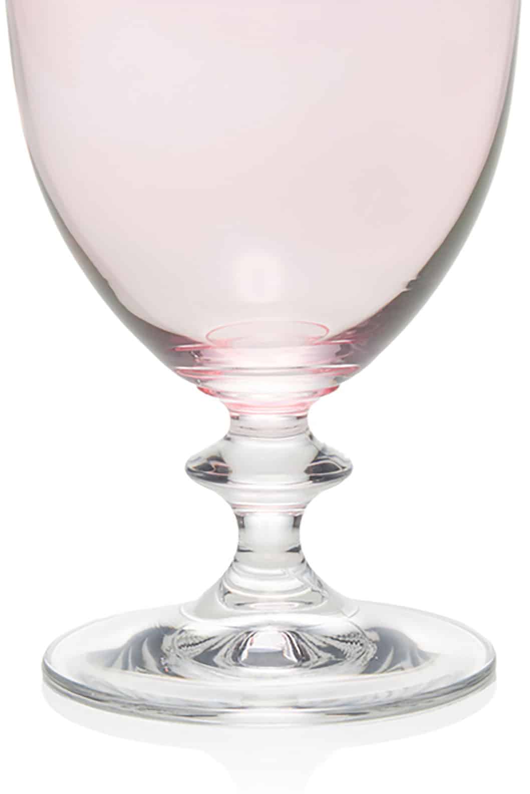 Luisa Beccaria Set Rosa Di Due Bicchieri D'acqua Roseo Promozione Limitata
