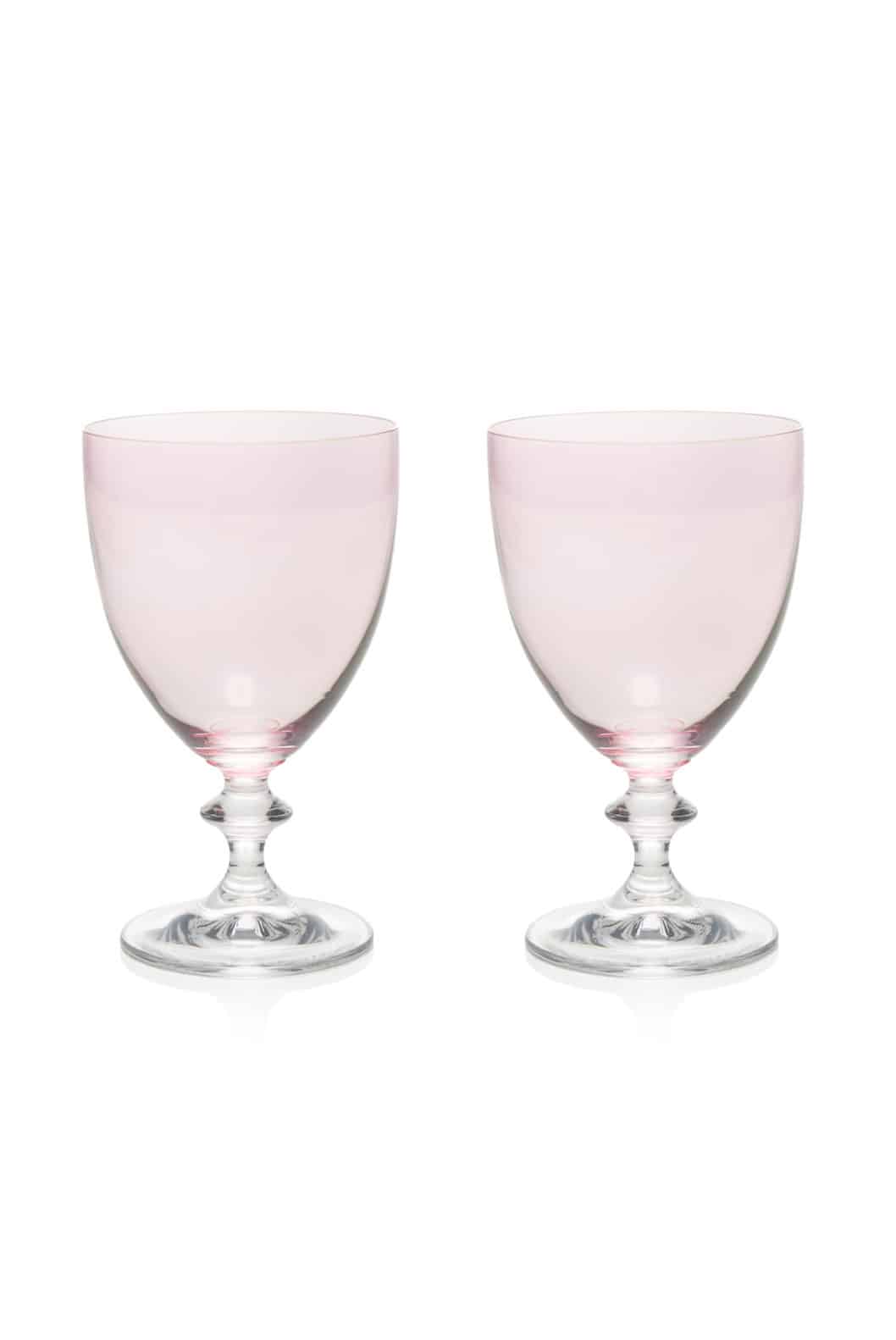 Luisa Beccaria Set Rosa Di Due Bicchieri Di Vino Rosato Fino Al -60%