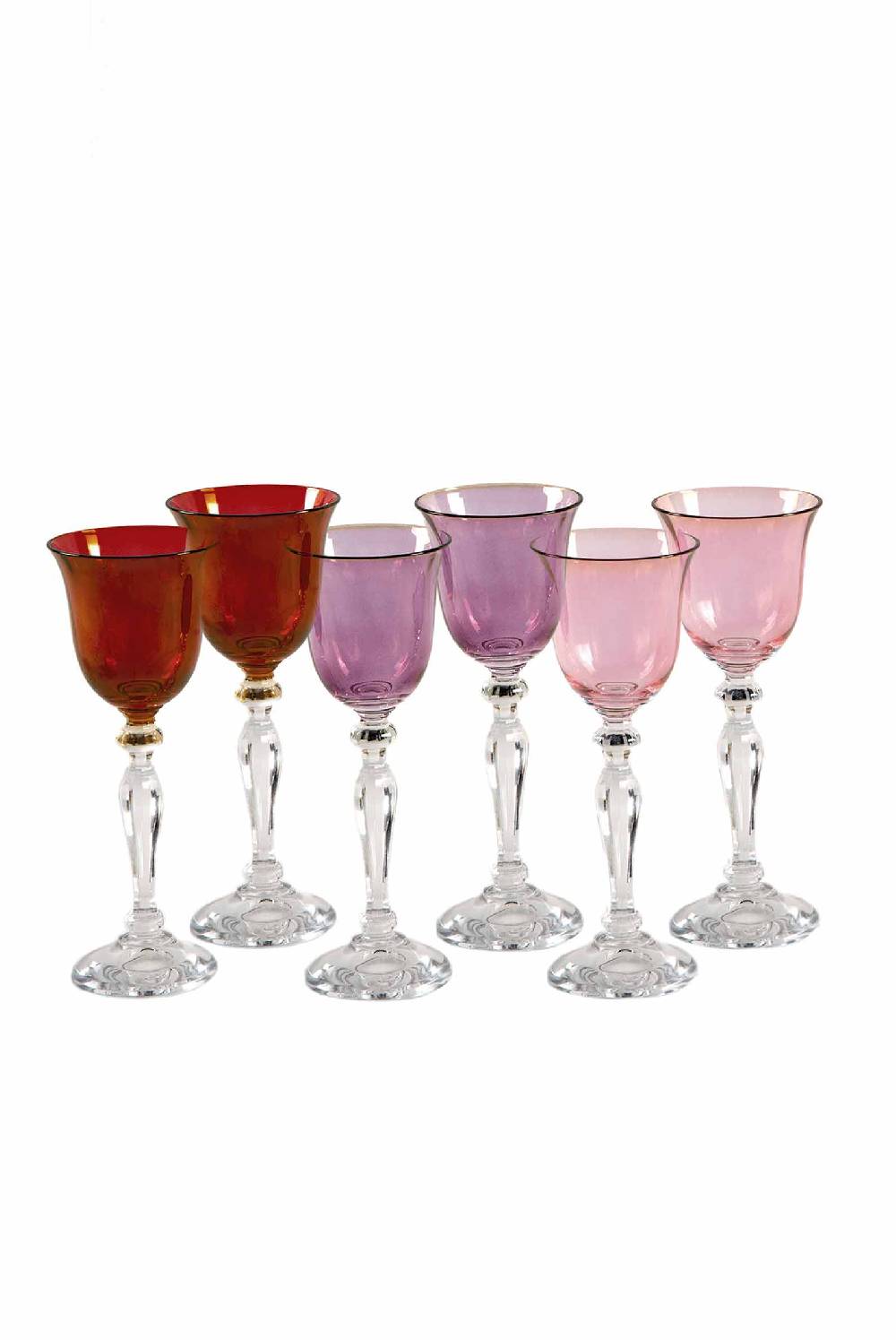 Luisa Beccaria Set Di Sei Colpi Di Rosso, Viola, Rosa