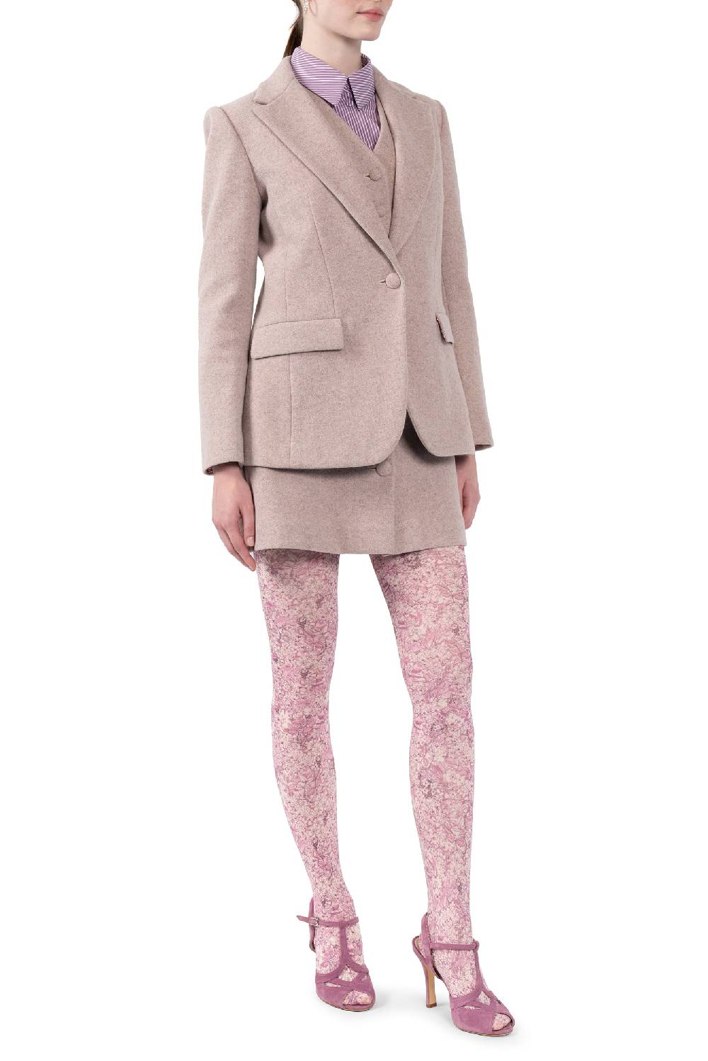 Luisa Beccaria Giacca Blazer in Lana Ritorno libero