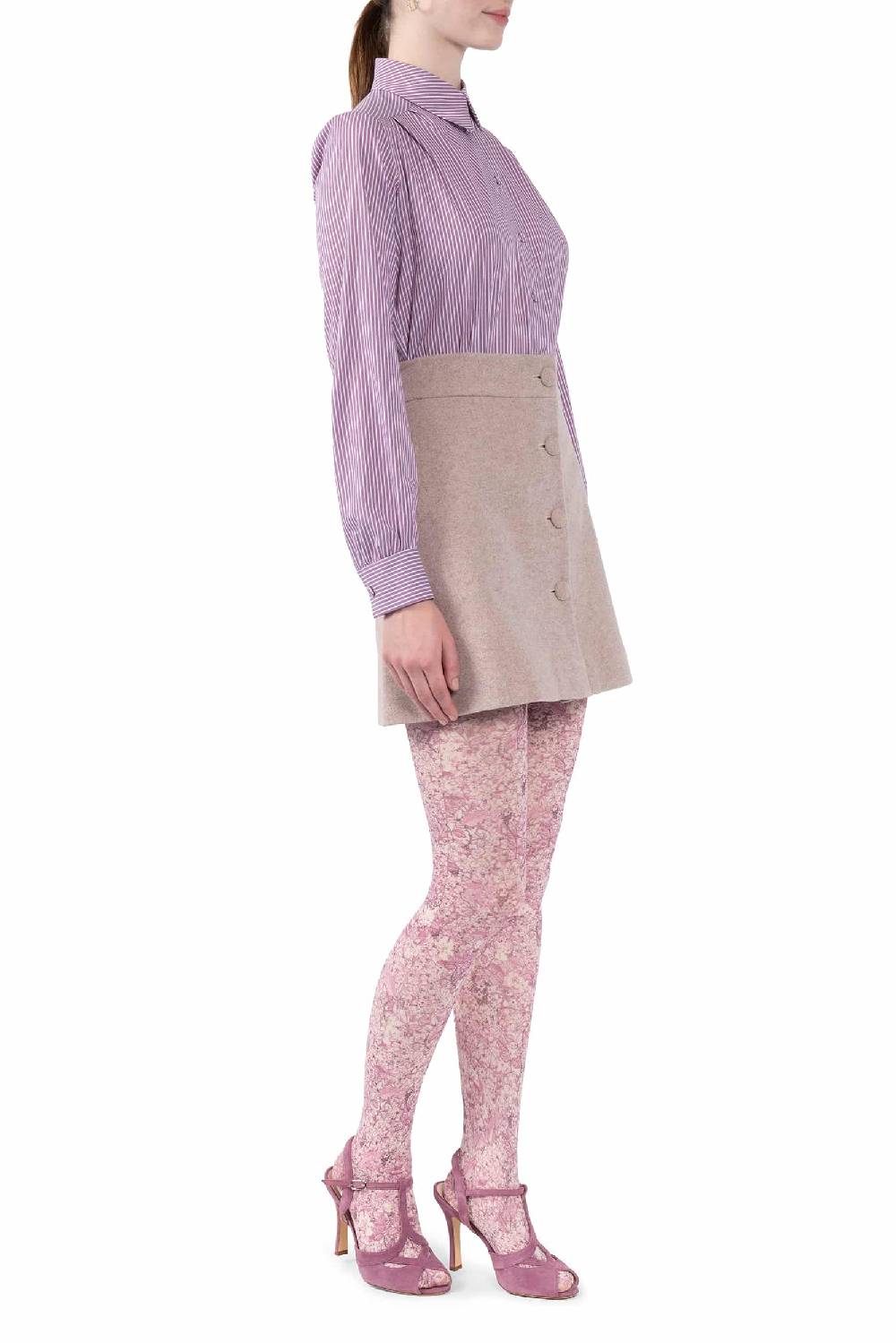 Luisa Beccaria Camicia in cotone a righe In Vendita
