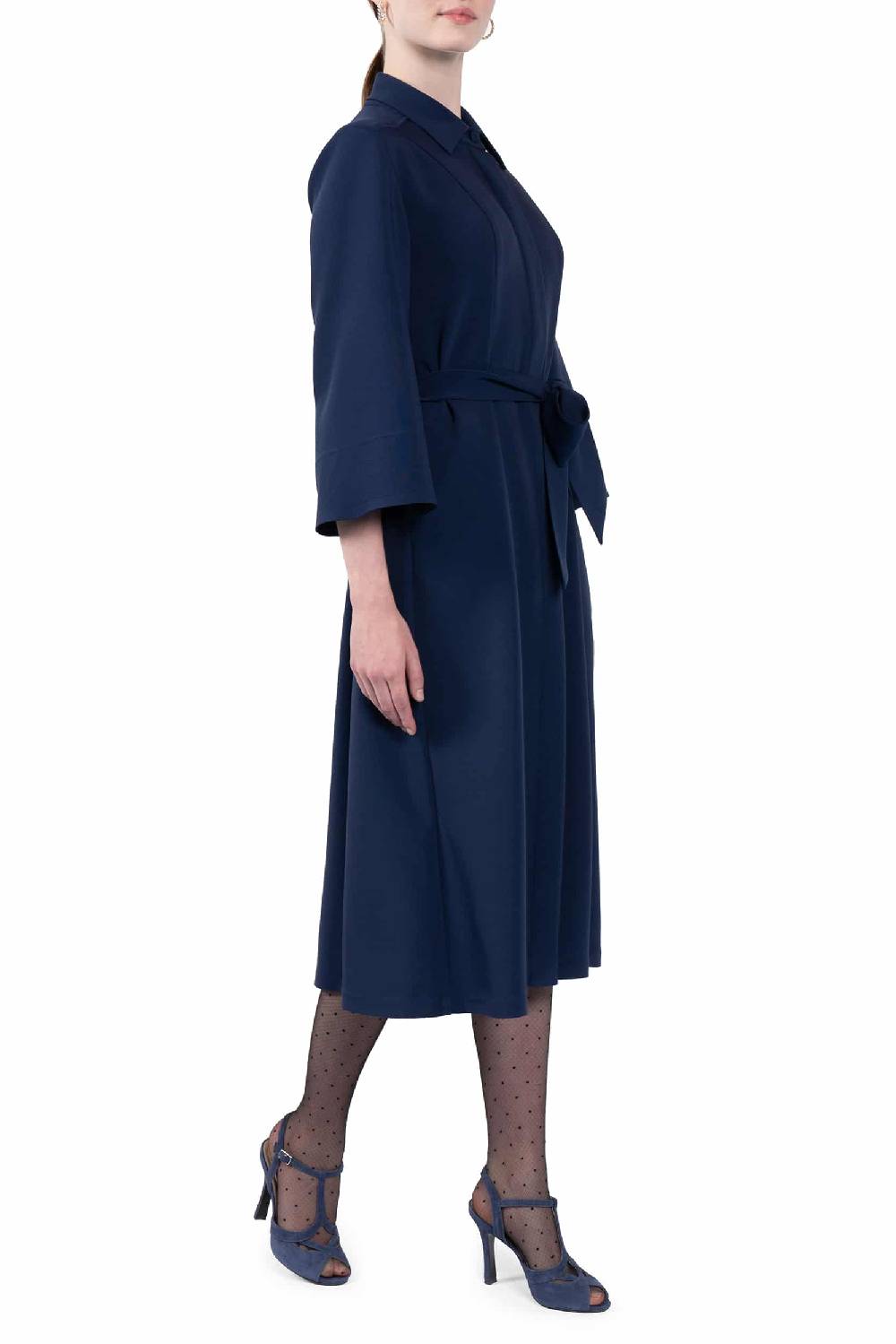 Luisa Beccaria Abito elasticizzato in cady In Saldo