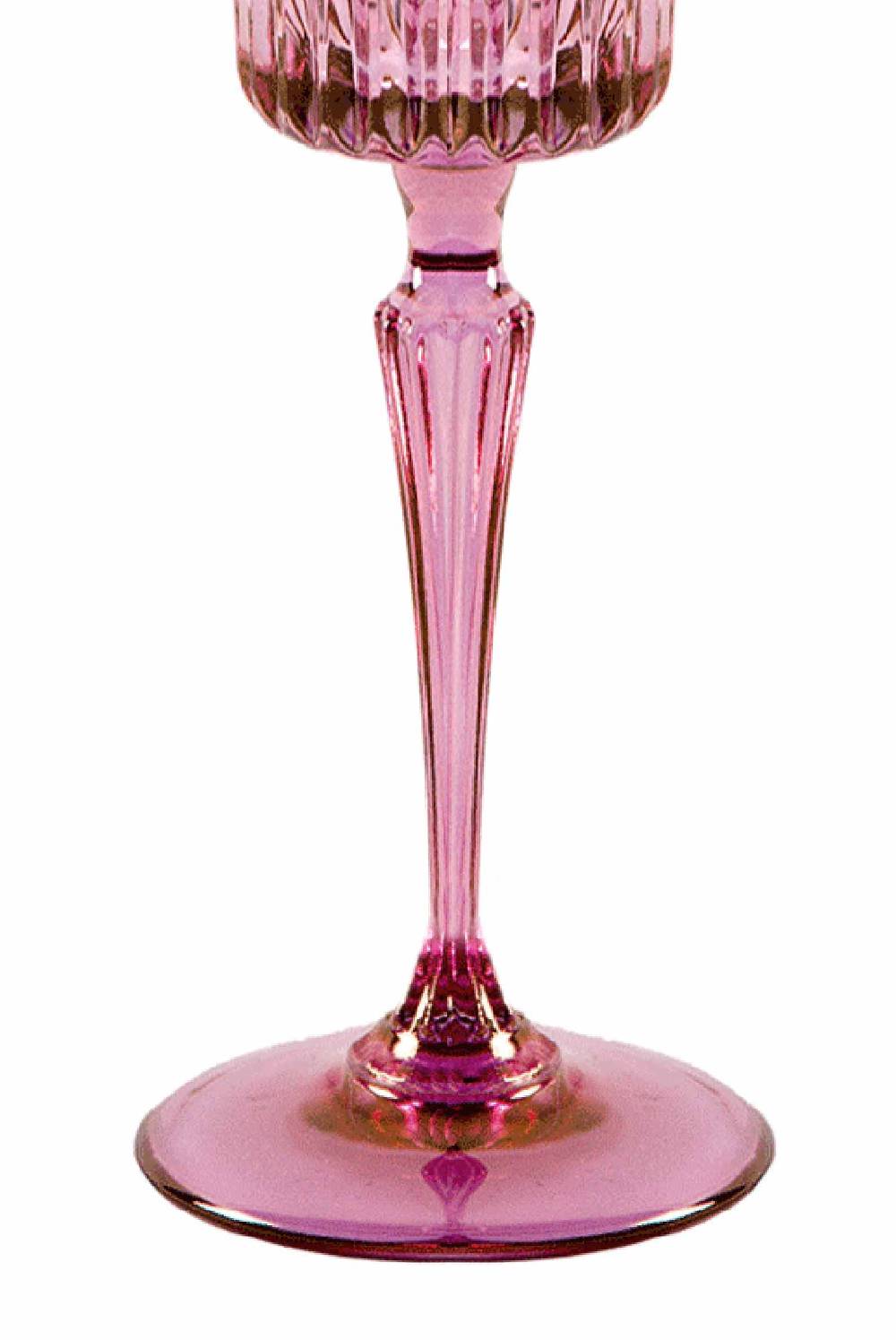 Luisa Beccaria Tonalità dal rosa al viola Set di due bicchieri Domina Flute 2025