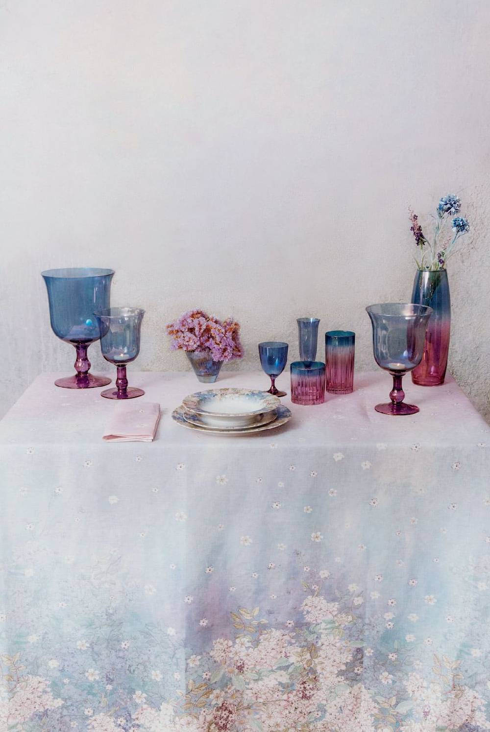 Luisa Beccaria Vaso di candela di tonalità dal viola al blu Promozione