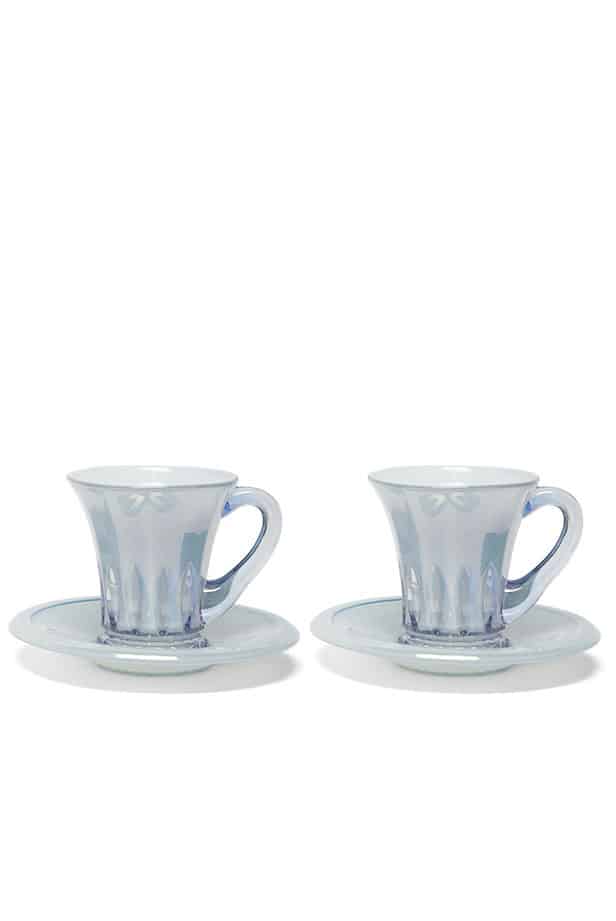 Luisa Beccaria Set Blu Di Due Tazze Da Caffè Doge