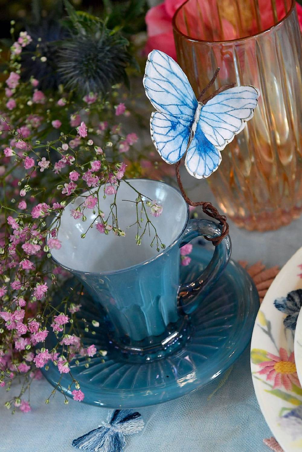 Luisa Beccaria Set Blu Di Due Tazze Da Caffè Doge Soddisfazione Garantita