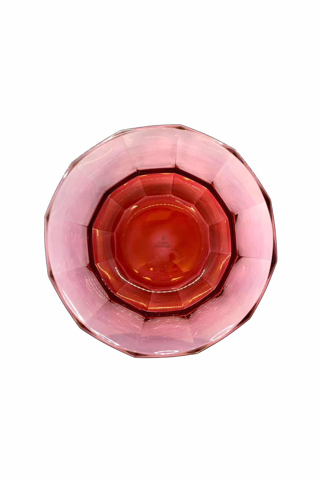 Luisa Beccaria Insalatiera Di Cristallo Sfaccettato Colore Rosso Al Rosa Qualità Garantita