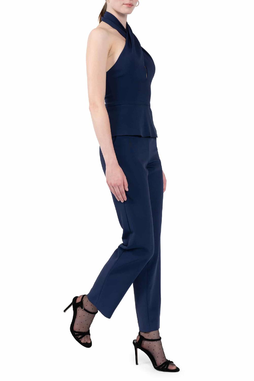 Luisa Beccaria Pantaloni elasticizzati in cady a sigaretta Fino Al -60%