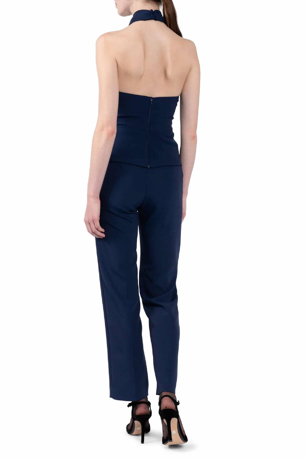 Luisa Beccaria Pantaloni elasticizzati in cady a sigaretta Fino Al -60%
