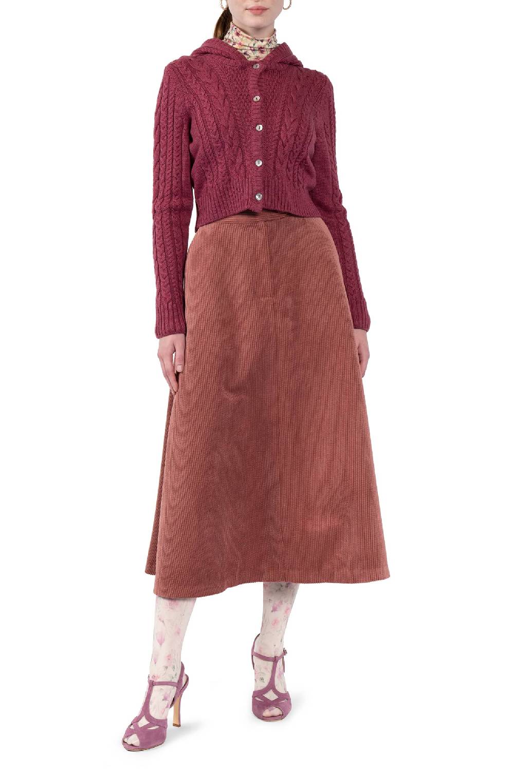 Luisa Beccaria Cardigan con cappuccio In Saldo