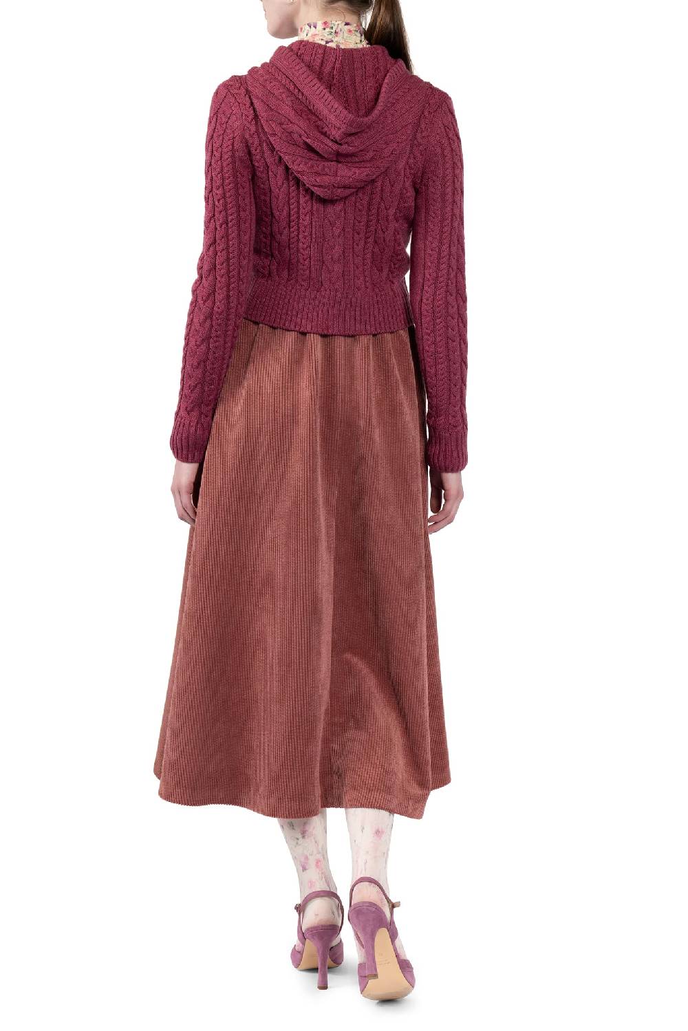 Luisa Beccaria Cardigan con cappuccio In Saldo