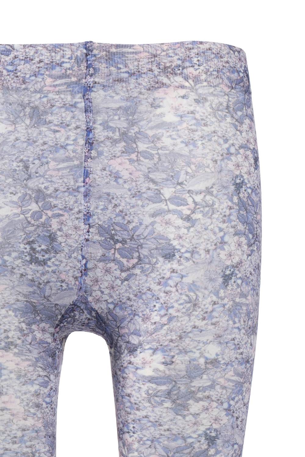 Luisa Beccaria Collant stampa micro fiori blu 2025