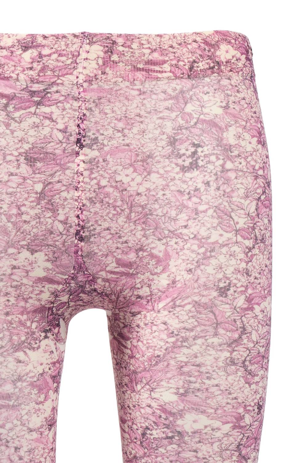 Luisa Beccaria Collant stampa micro fiori rosa Italy