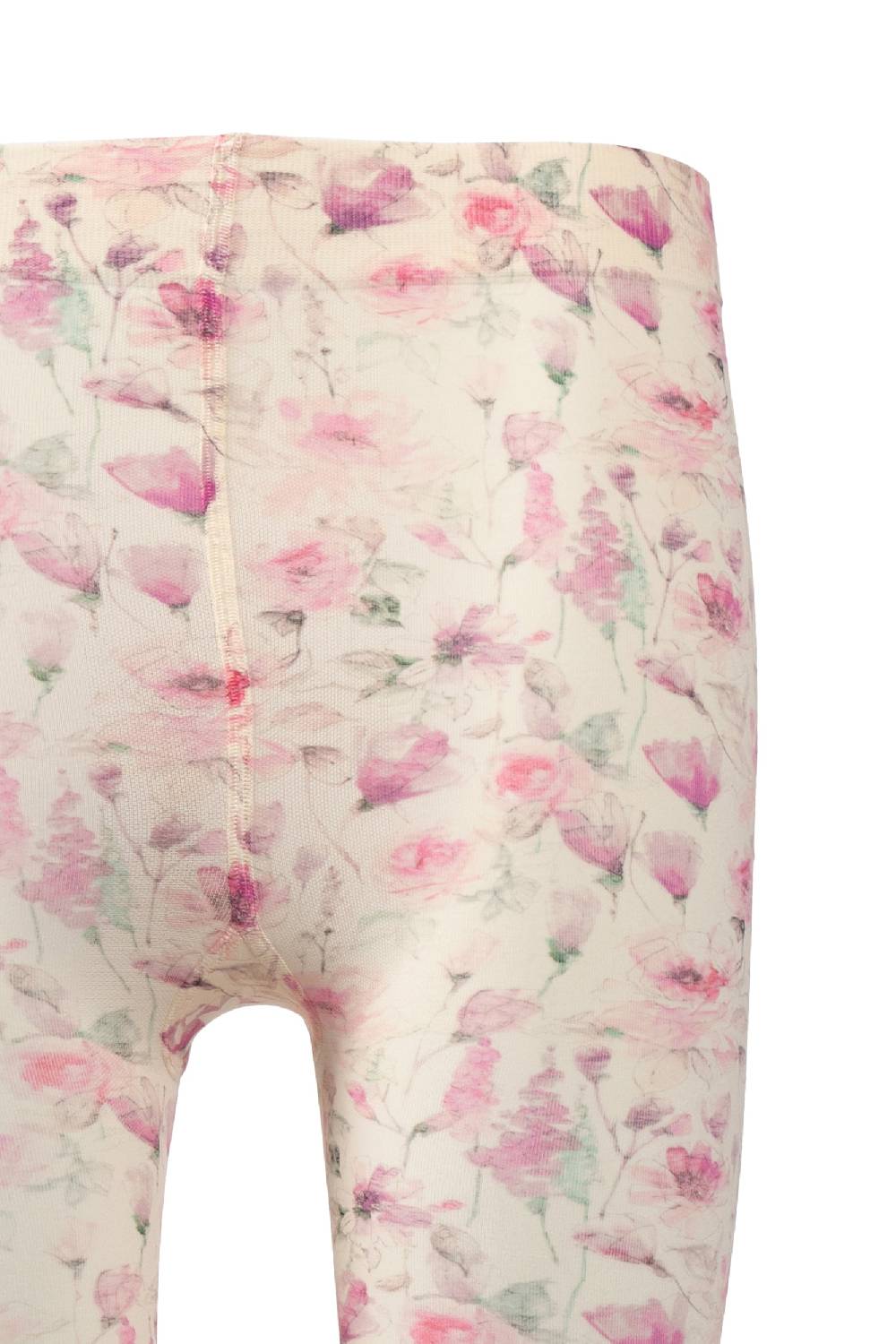 Luisa Beccaria Collant con stampa crema rosa selvatica Italia