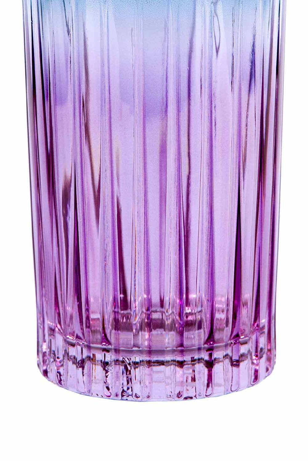 Luisa Beccaria Shade Purple To Blue Set Di Due Grandi Bicchieri Tumbler Qualità
