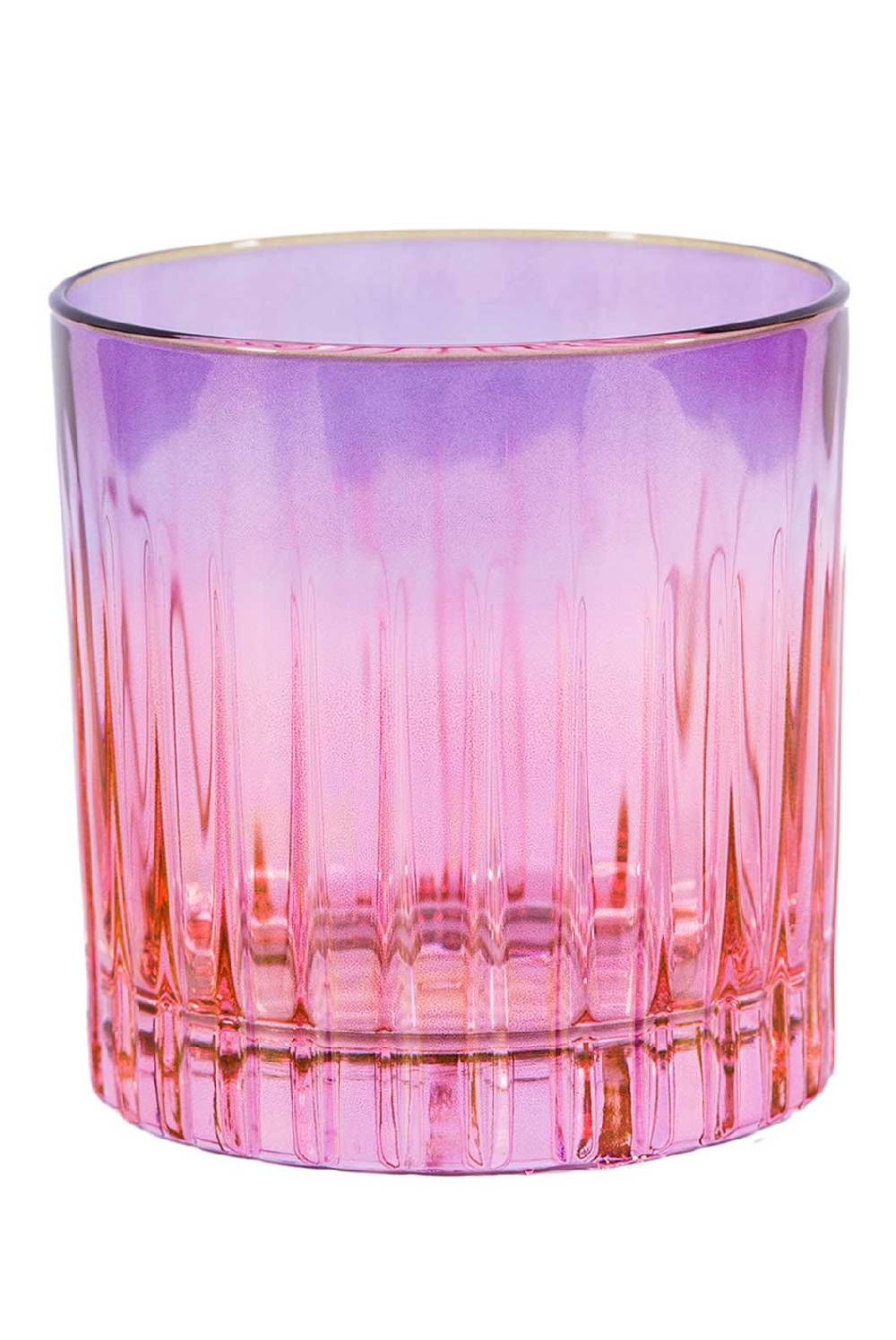 Luisa Beccaria Shade Pink To Purple Set di due piccoli bicchieri Pezzi Unici