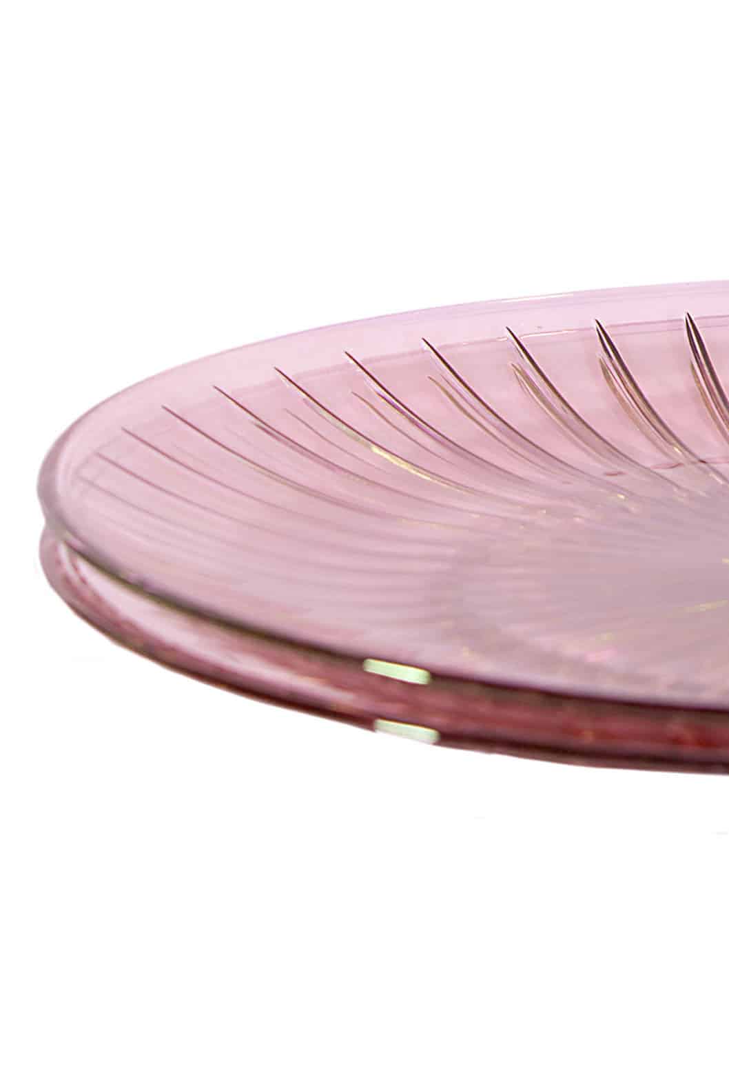 Luisa Beccaria Set Rosa Di Due Lastre Di Vetro Fino Al -60%