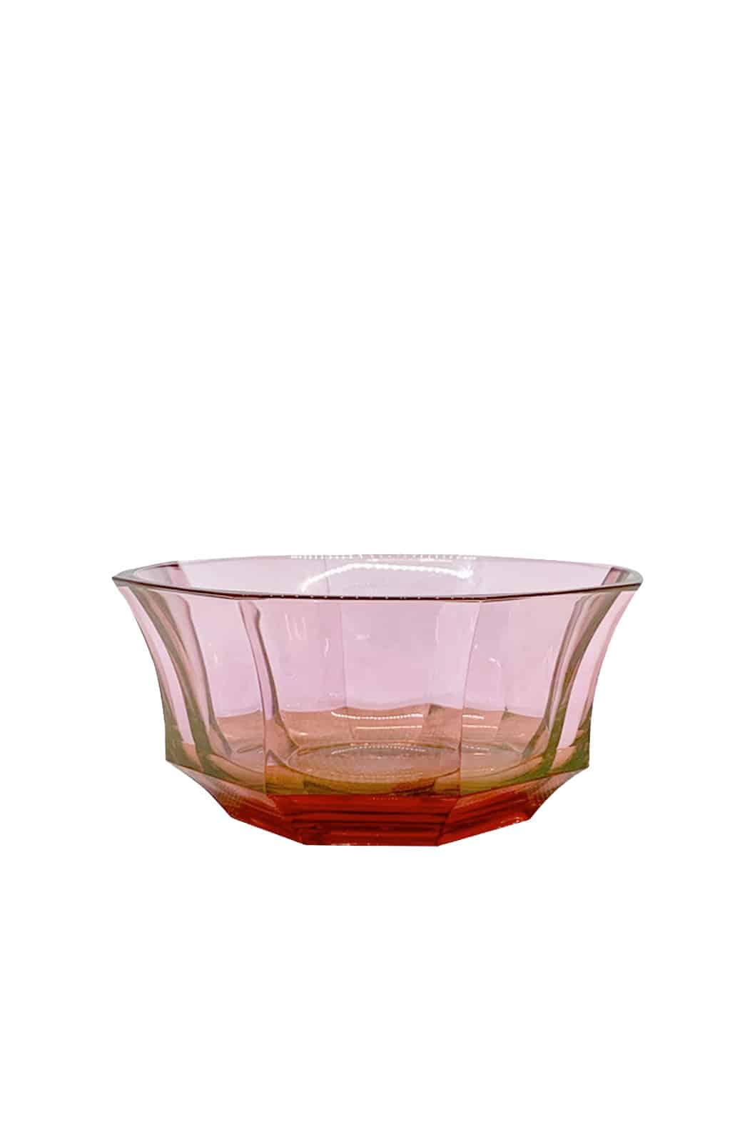 Luisa Beccaria Ciotola da dessert in cristallo sfaccettato dal rosso al rosa Convenienza