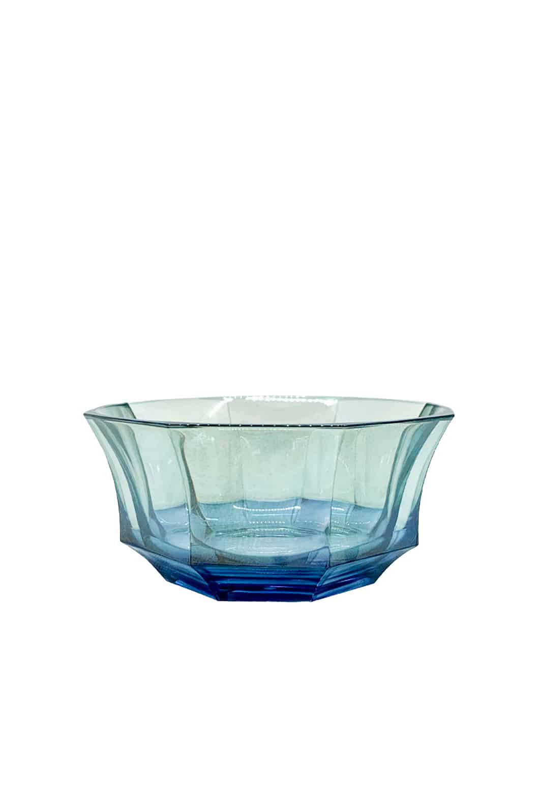 Luisa Beccaria Ciotola da dessert in cristallo sfaccettato con sfumatura dal blu al verde Sconto