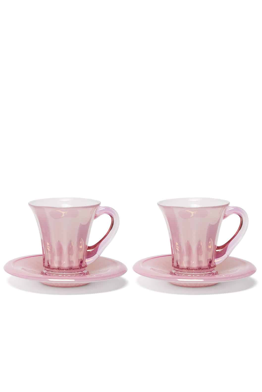 Luisa Beccaria Set Rosa Di Due Tazze Di Caffè Doge Outlet