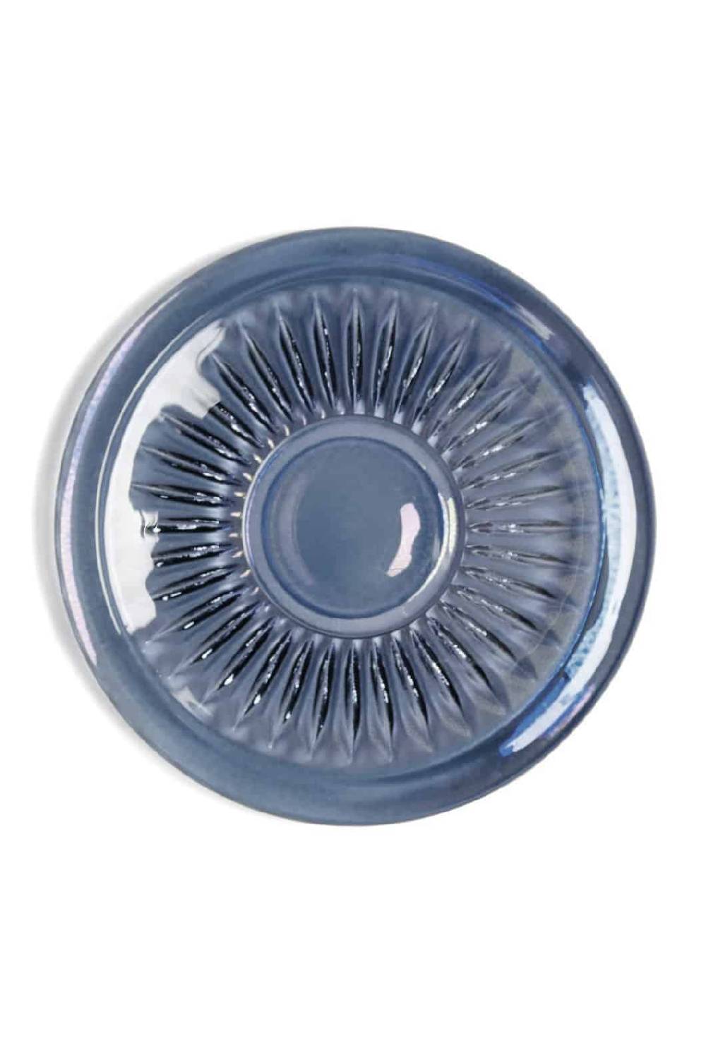 Luisa Beccaria Set Di Due Tazze Da Caffè Trasparenti Prestige Blu Vendita Calda