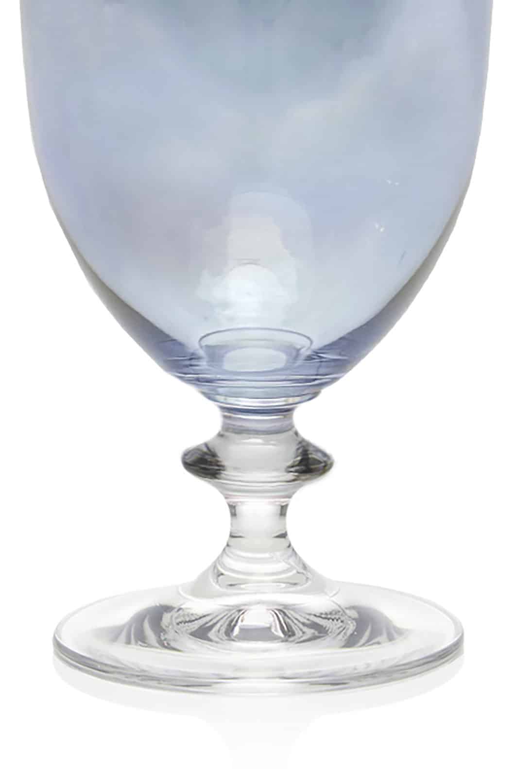 Luisa Beccaria Set Blu Di Due Bicchieri D'acqua Roseo Nuova