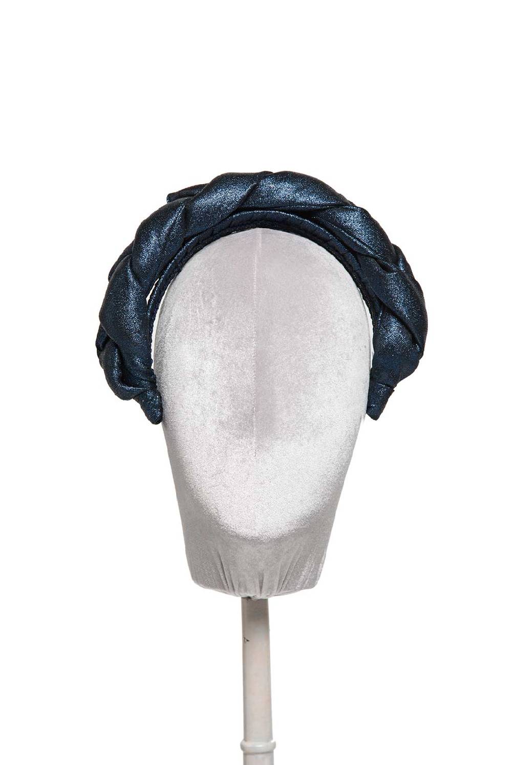 Luisa Beccaria Fascia per capelli intrecciata in lurex Consegna Veloce
