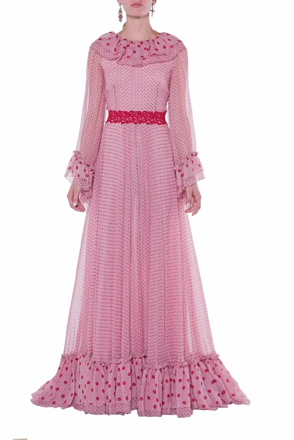Luisa Beccaria Abito stampato in chiffon Offerte