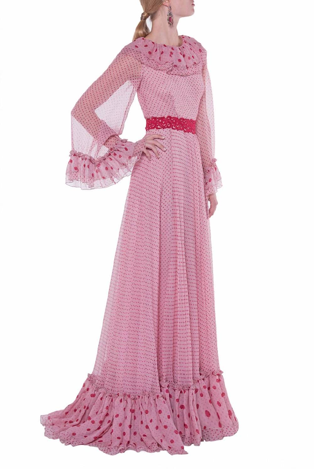 Luisa Beccaria Abito stampato in chiffon Offerte