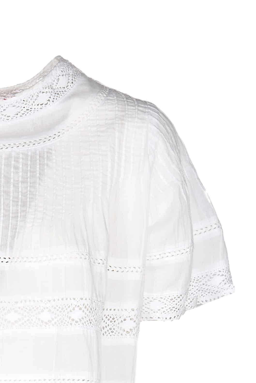 Luisa Beccaria Baby Doll Beach Abito bianco 2025