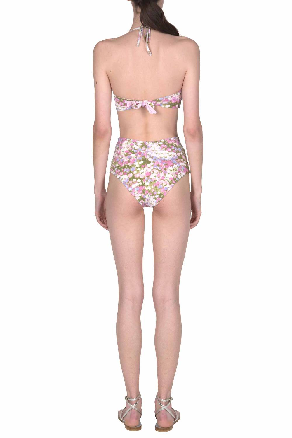 Luisa Beccaria Bikini Fascia E Slip A Vita Alta Rosa Monet Qualità Garantita