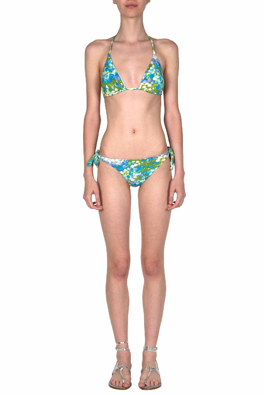 Luisa Beccaria Bikini Triangolo E Slip Blu Monet Fino Al -60%