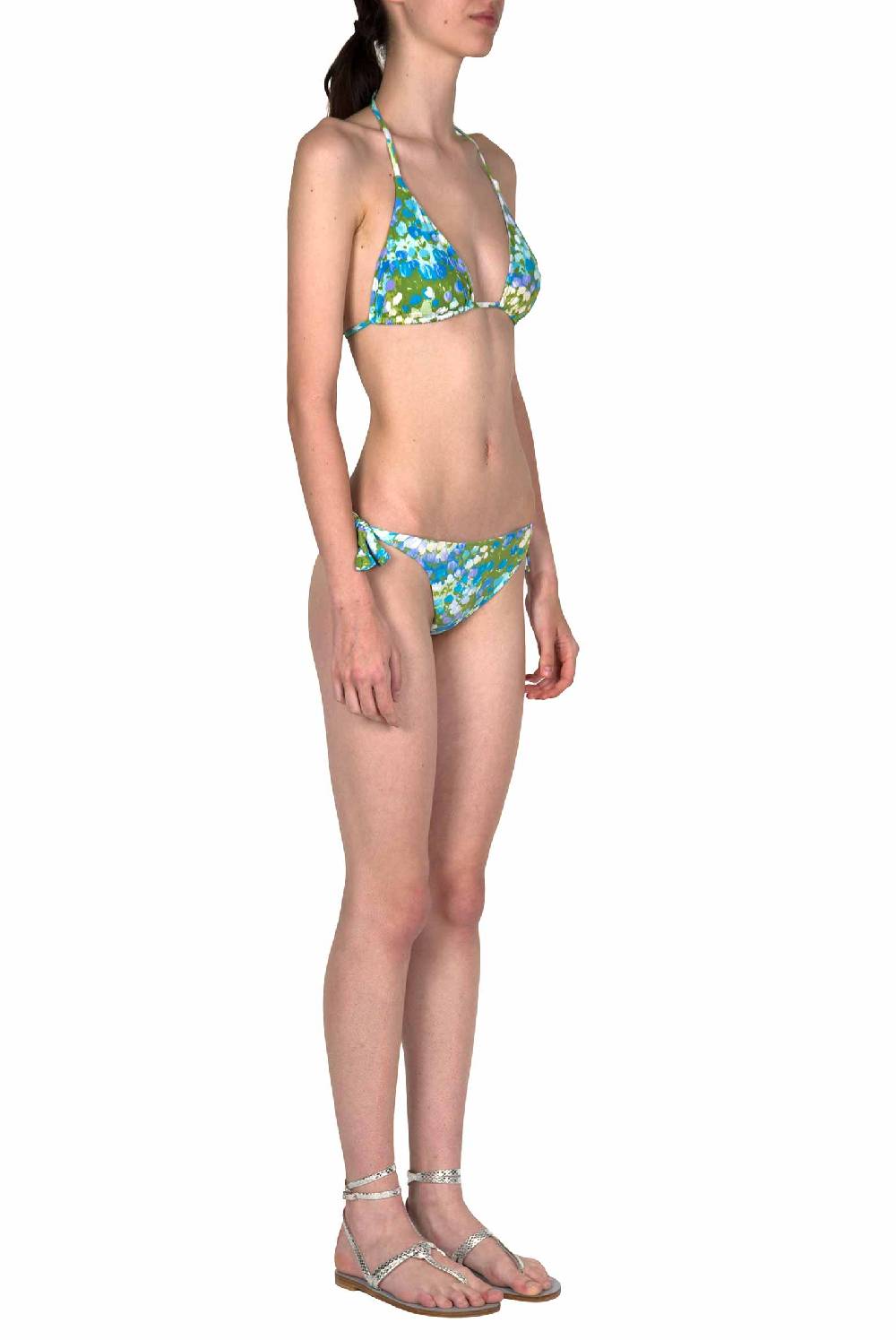 Luisa Beccaria Bikini Triangolo E Slip Blu Monet Fino Al -60%