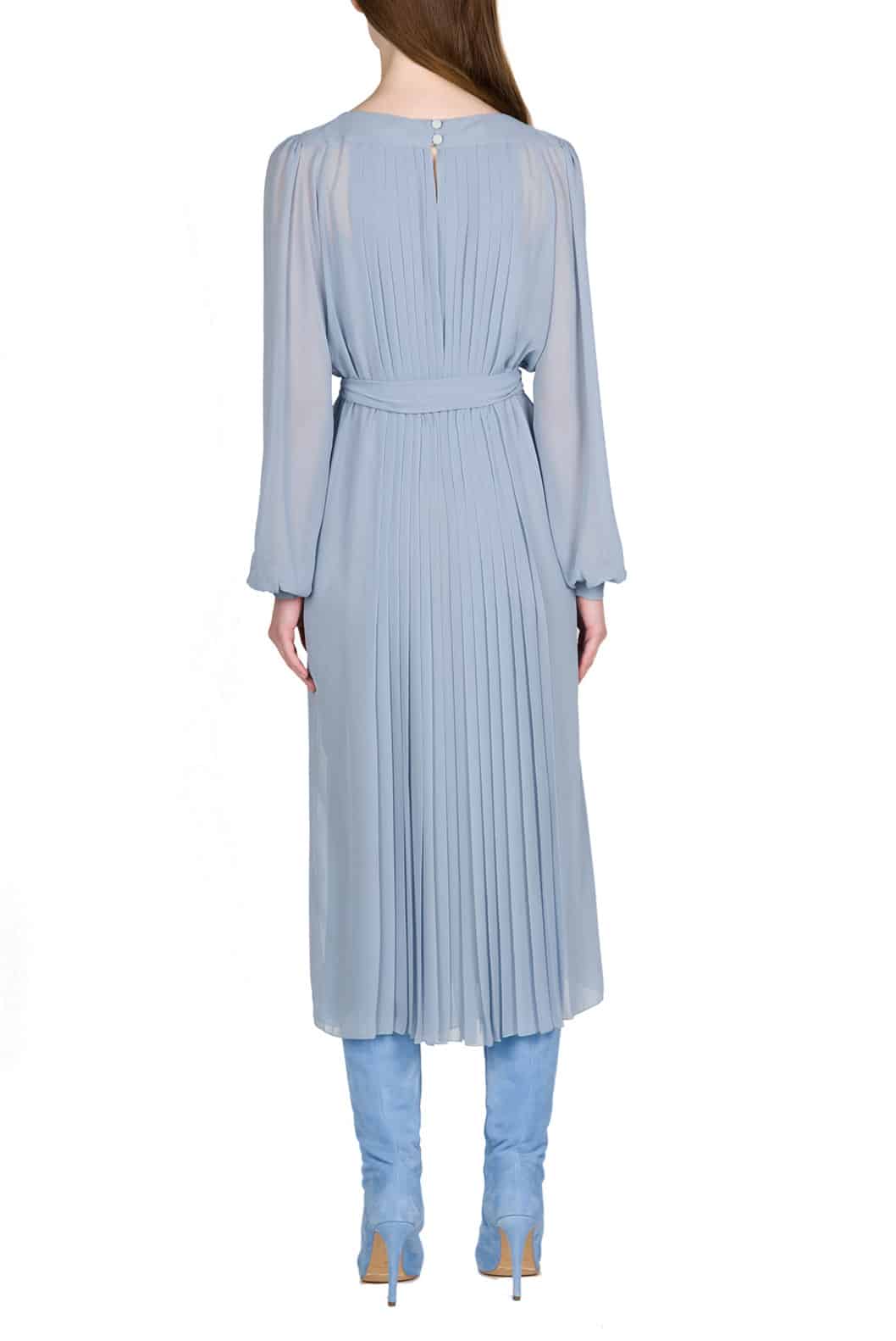 Luisa Beccaria Abito in chiffon plissettato Sconto