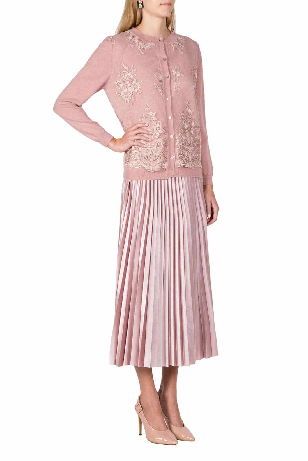 Luisa Beccaria Cardigan in lana ricamato Hotsell