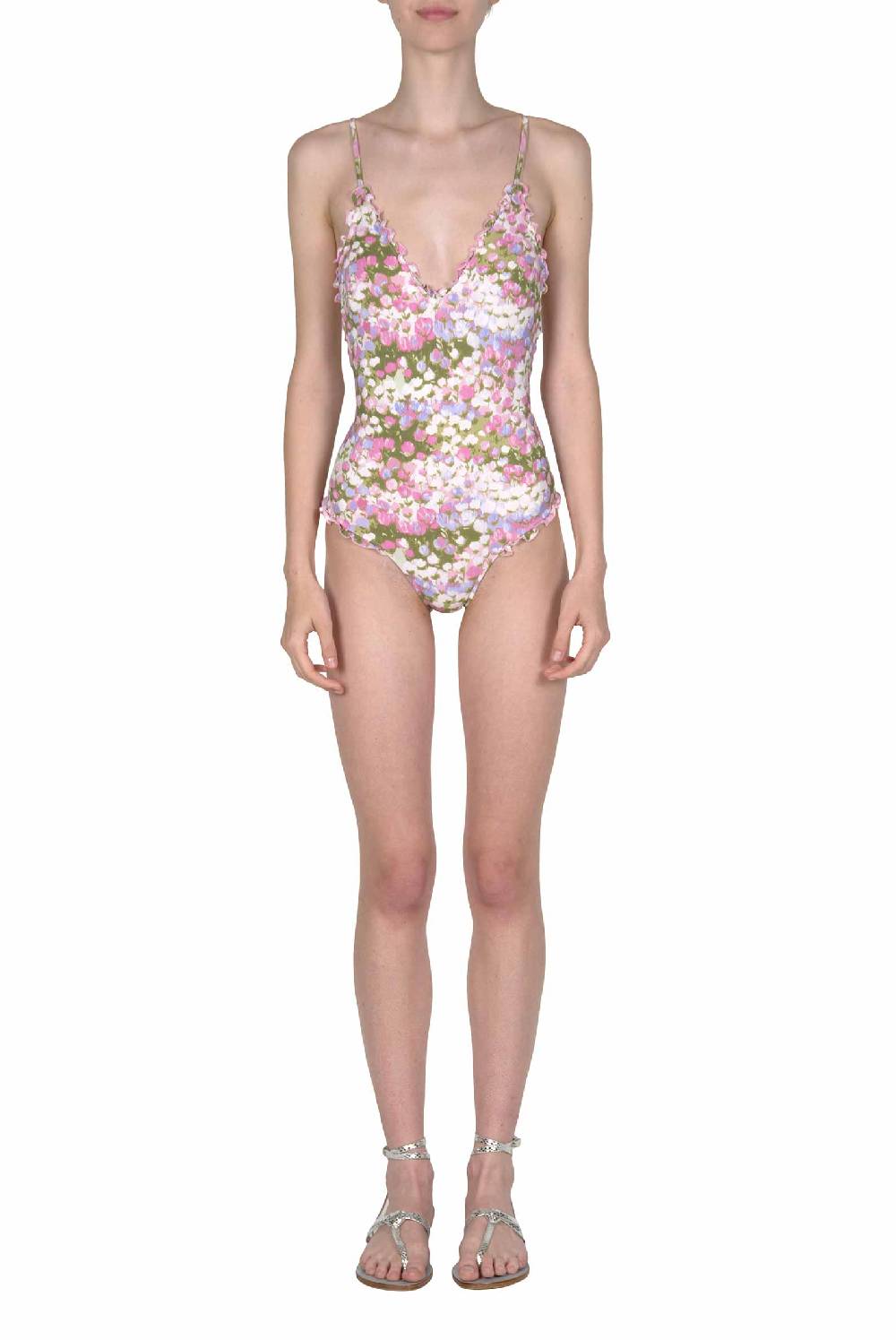 Luisa Beccaria Costume intero rosa Monet Grande vendita