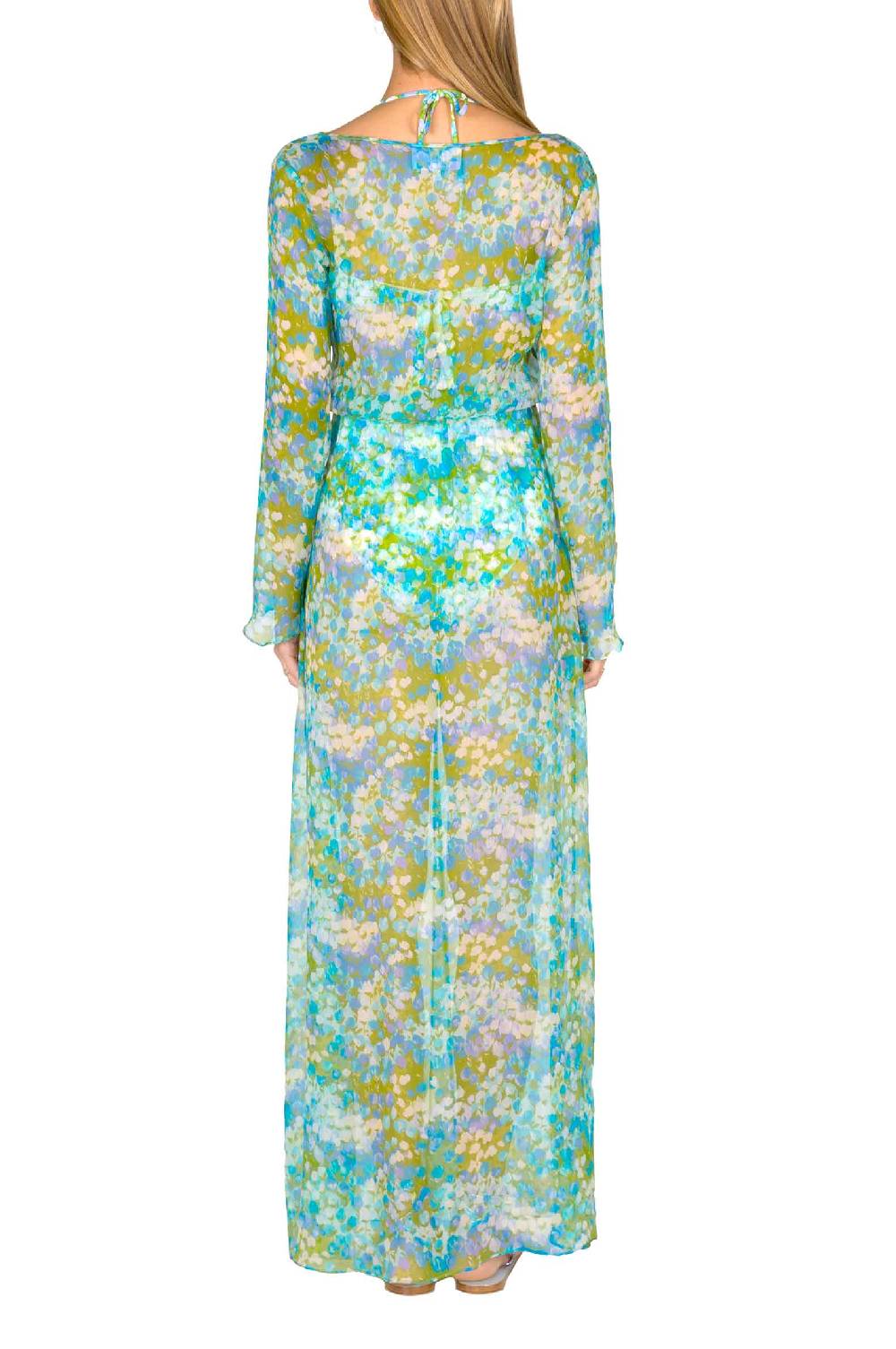Luisa Beccaria Chemisier in chiffon Monet Nuovo