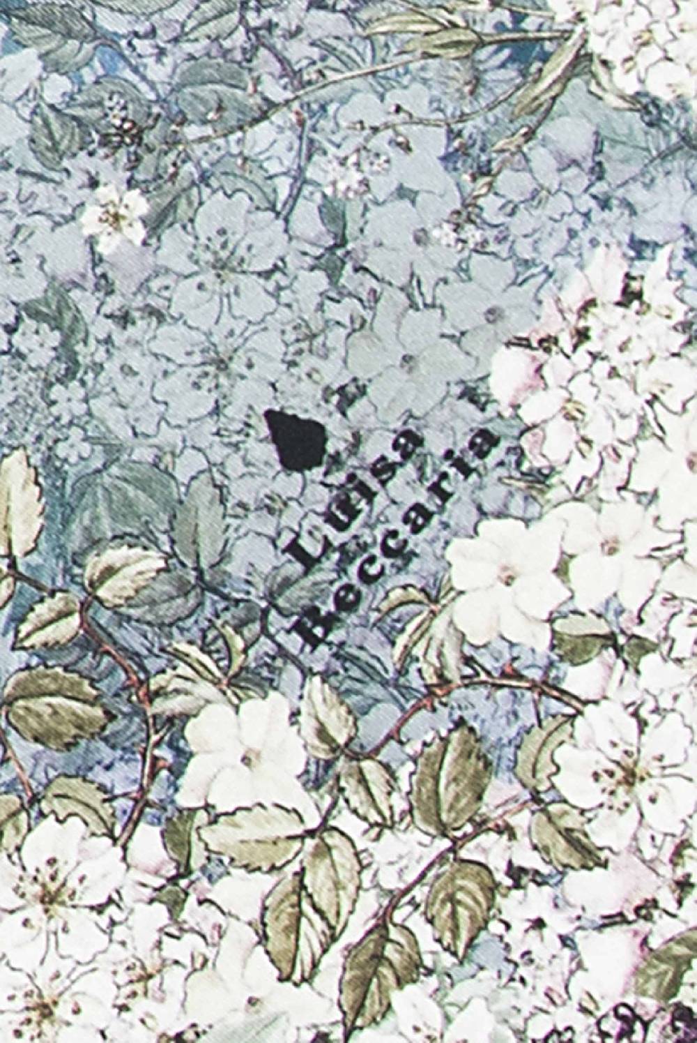 Luisa Beccaria Sciarpa in Seta Stampa Fiori Sfumato Only for today