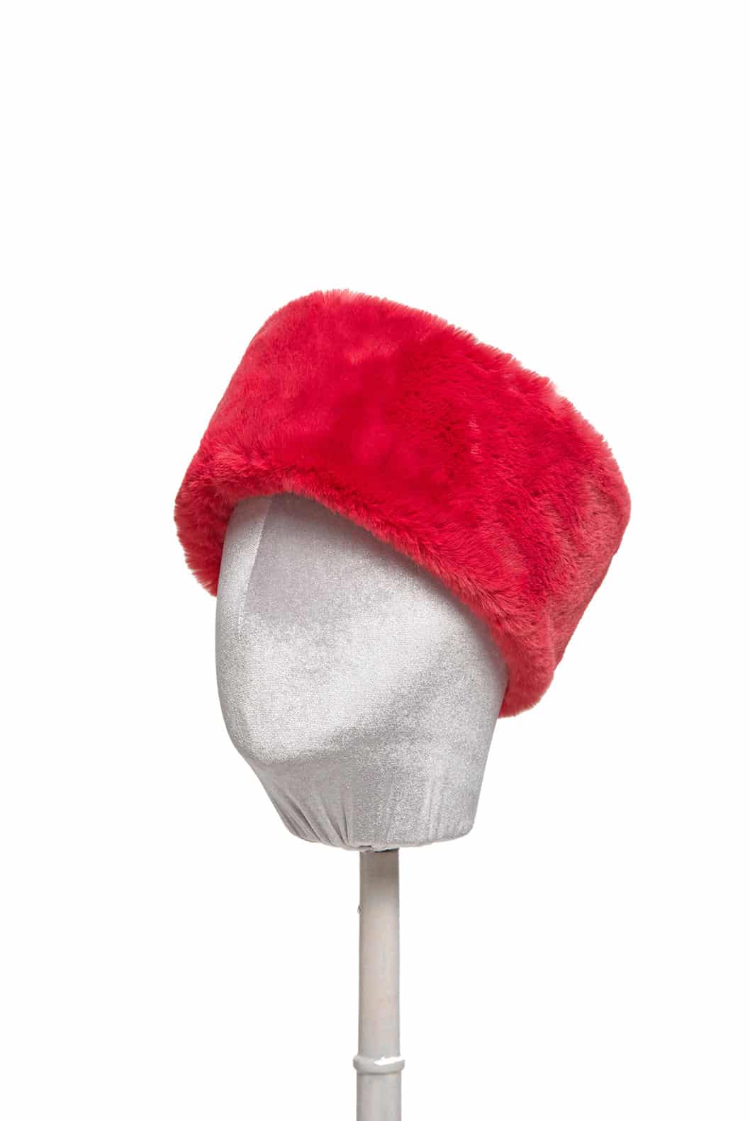 Luisa Beccaria Cerchietto rosso in pelliccia sintetica Promozione