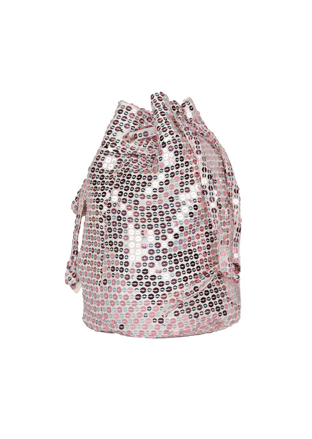 Luisa Beccaria Borsa a secchiello con paillettes Online