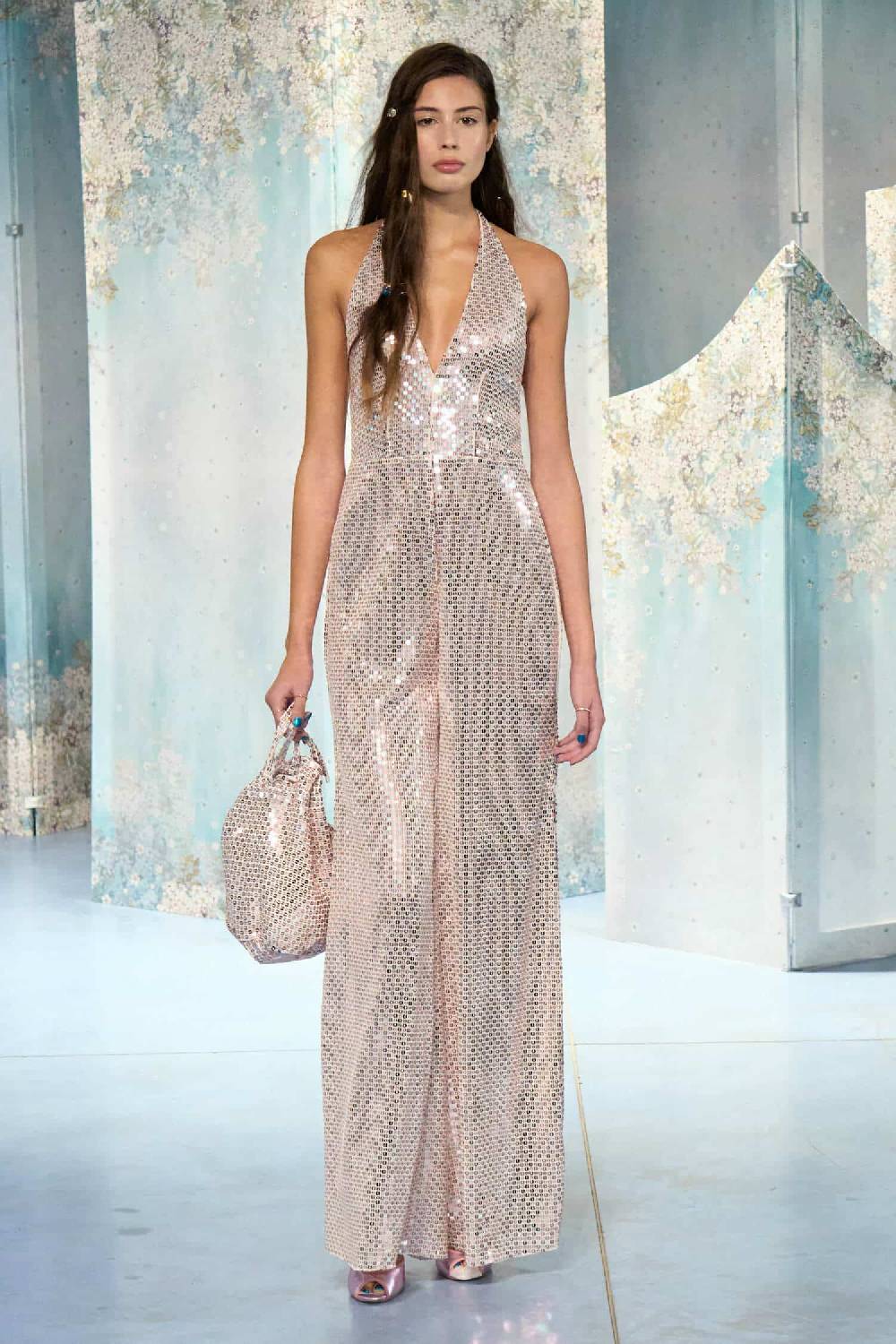 Luisa Beccaria Borsa a secchiello con paillettes Online